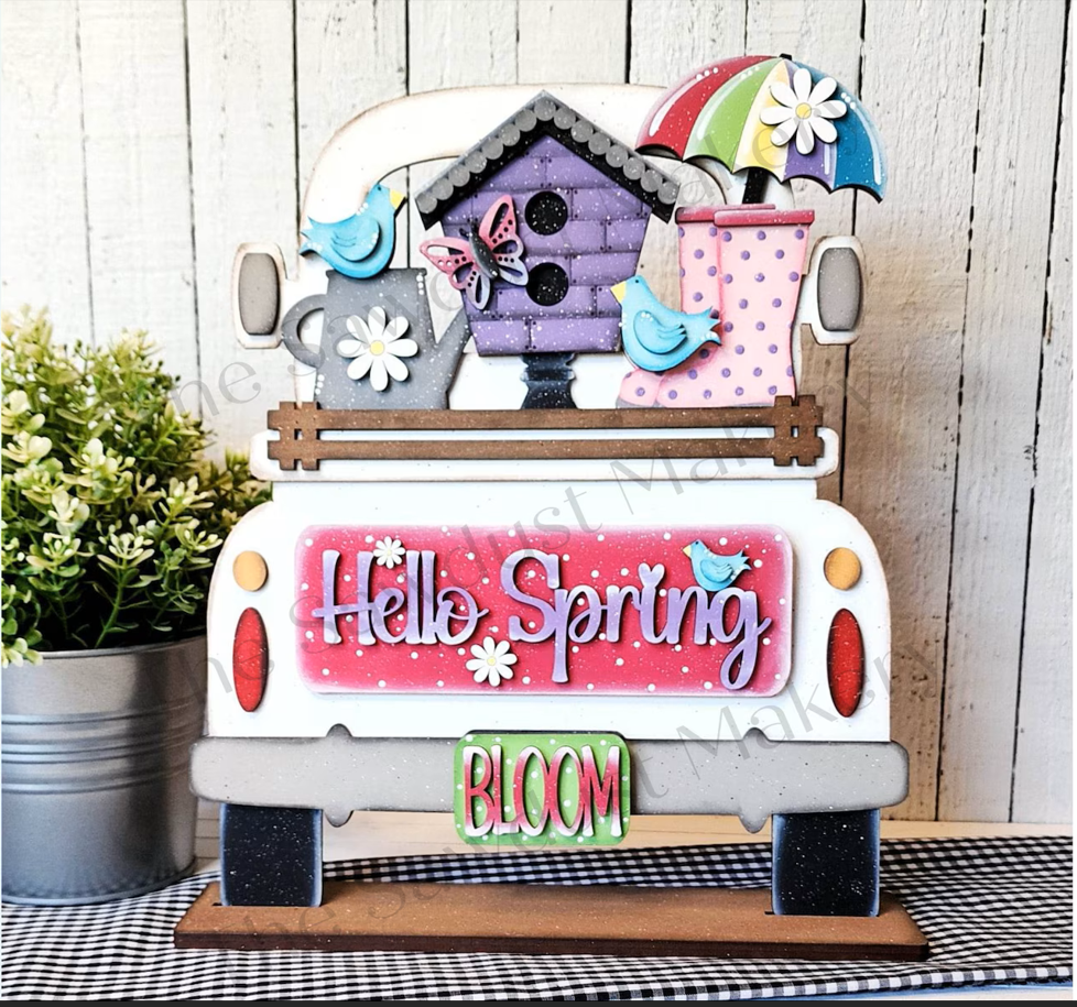 Interchangeable Truck & Hello Spring Inserts - DIY Blank