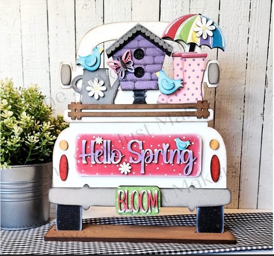 Interchangeable Truck & Hello Spring Inserts - DIY Blank