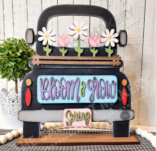 Interchangeable Truck & Bloom & Grow Inserts- DIY Blank