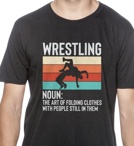 Wrestling- The art of folding clothes with people still in them