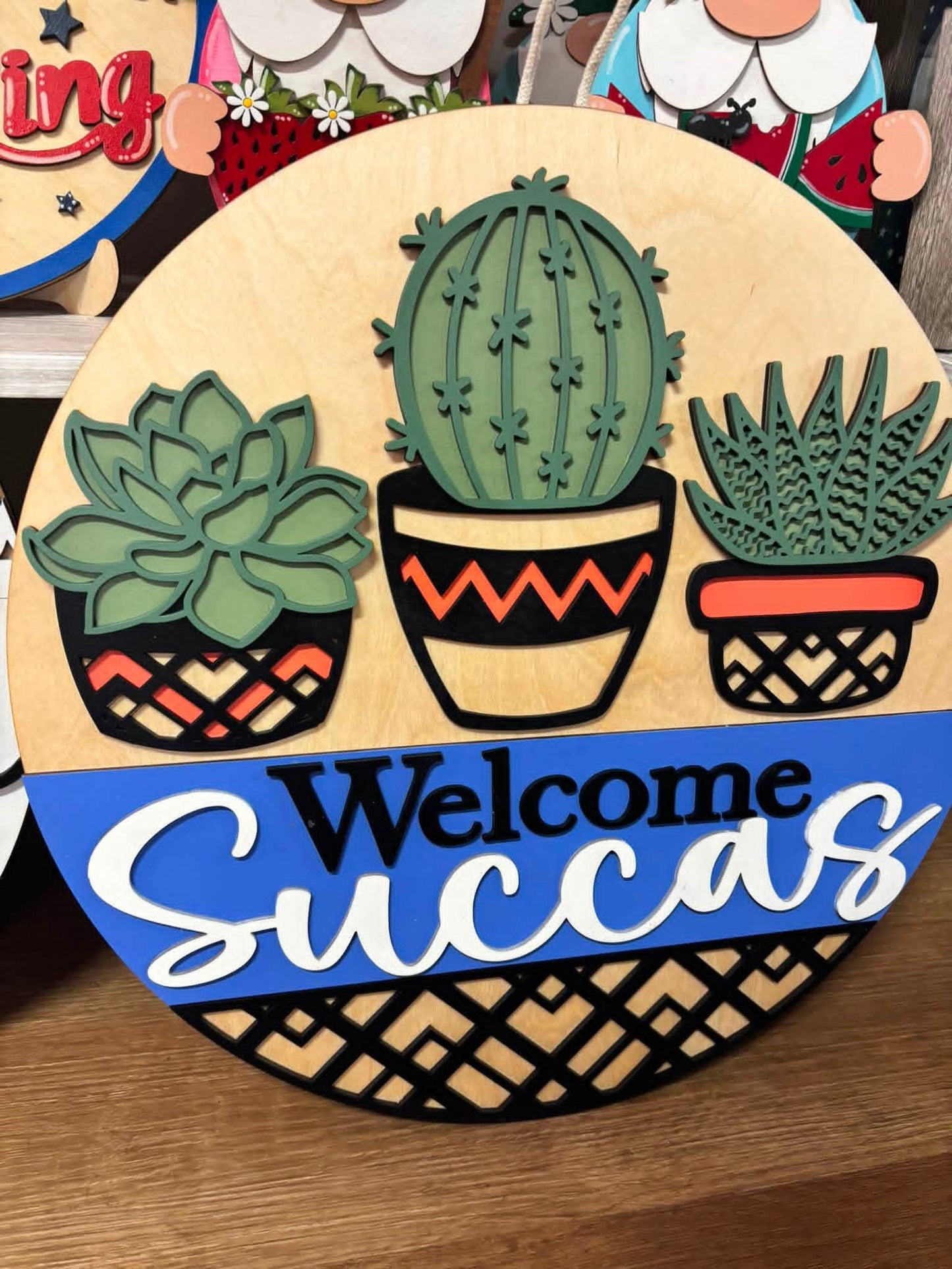 Welcome Succas Round- Paint Party Kit