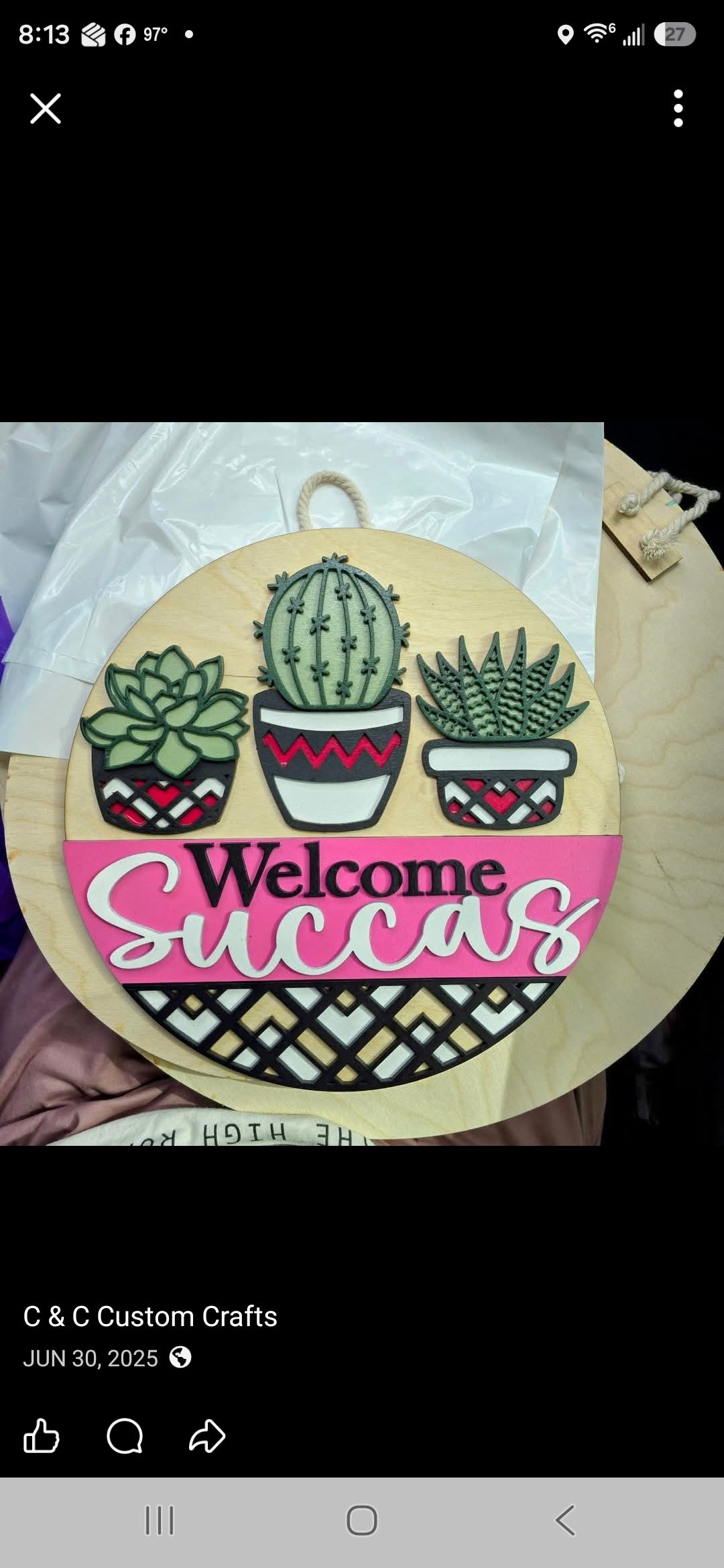 Welcome Succas Round- Paint Party Kit