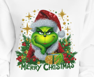 Merry Christmas Glitter Grinch